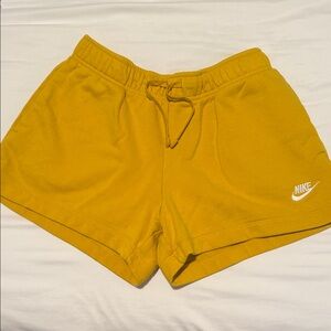 Nike Mustard Yellow Fleece Shorts – Women’s Size M